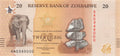 P-116a - Zimbabwe 20 ZiG 2026 Unc
