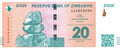 P-111 - Zimbabwe 20 ZiGs 2024 Unc