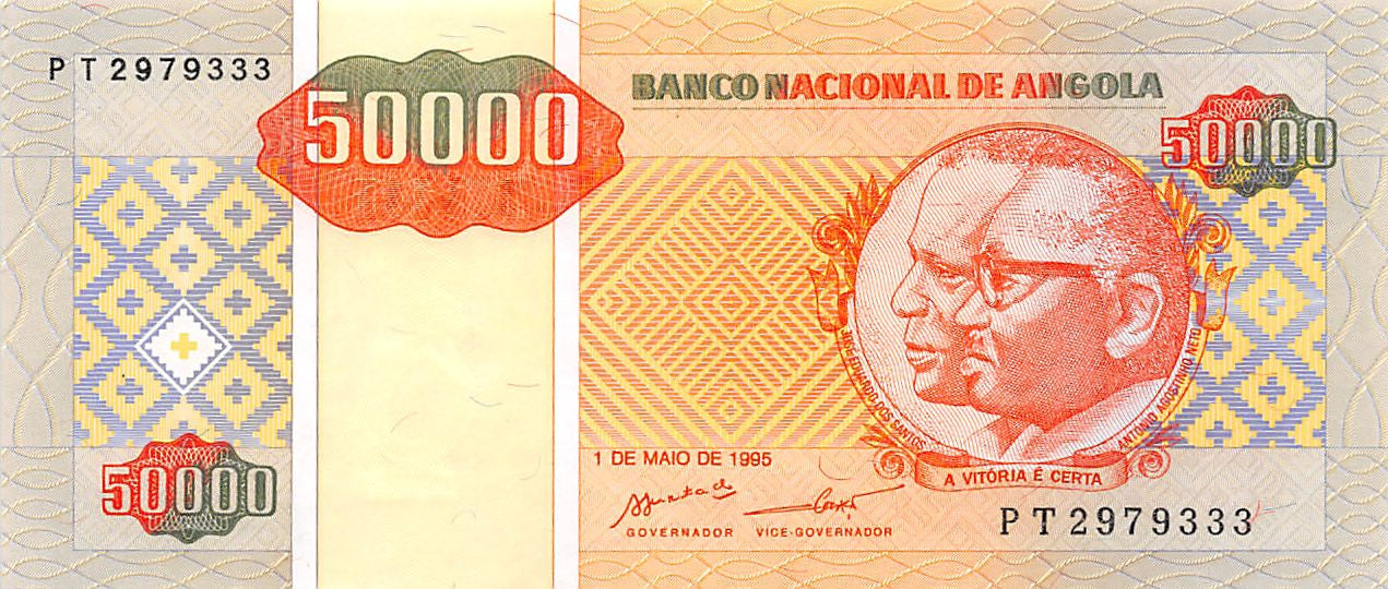 P-138 - Angola 50000 Kwanzas 1995 Unc
