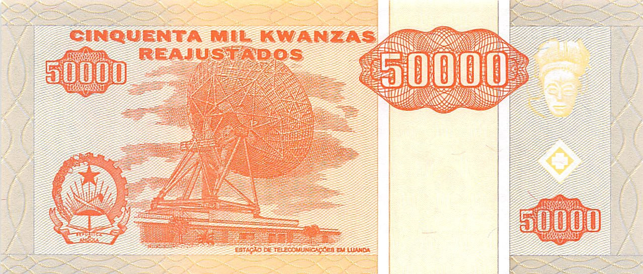 P-138 - Angola 50000 Kwanzas 1995 Unc