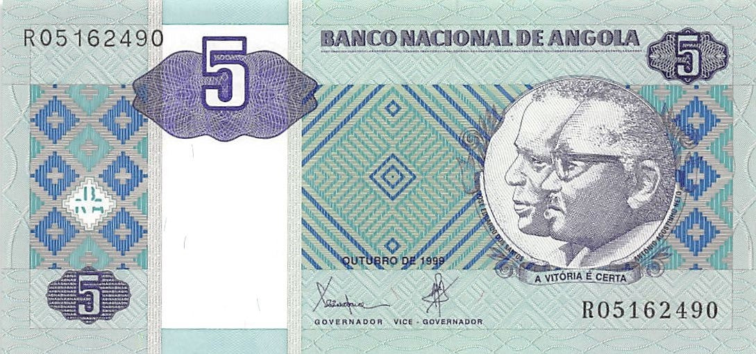 P-144a - Angola 5 Kwansas 1999 Unc