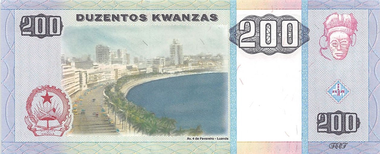 P-148a - Angola 200 Kwanzas 2003 Unc
