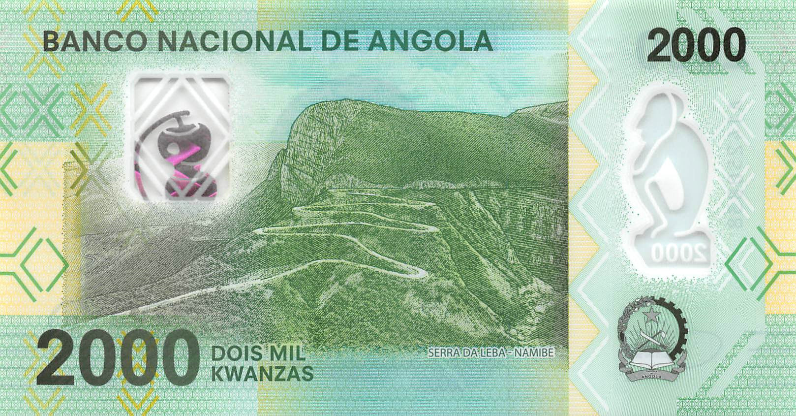 P-163a - Angola 2000 Kwansas 2020 Unc Polymer