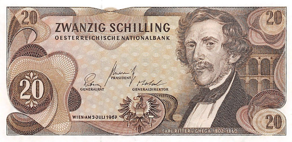 P-142a.1 Austria 20 Schilling 1967 Unc