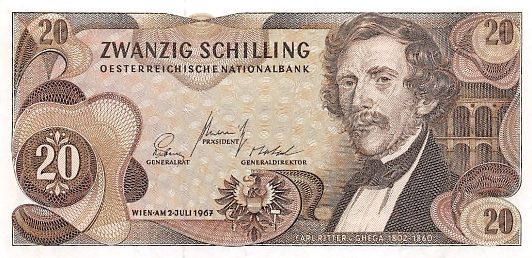 P-142a.1 Austria 20 Schilling 1967 Unc