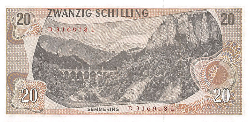 P-142a.1 Austria 20 Schilling 1967 Unc