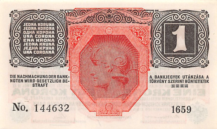 P-049a Oostenrijk 1 Krone 1919 UNC