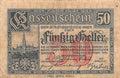 K/K 1183-IIi Oostenrijk Notgeld Wien 50 Heller 1920 ZF