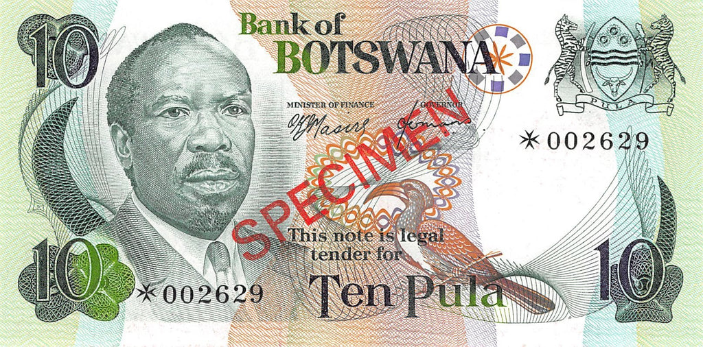 Botswana 37 Pula 1979 Specimen Collectorset (P-CS1/CS5)
