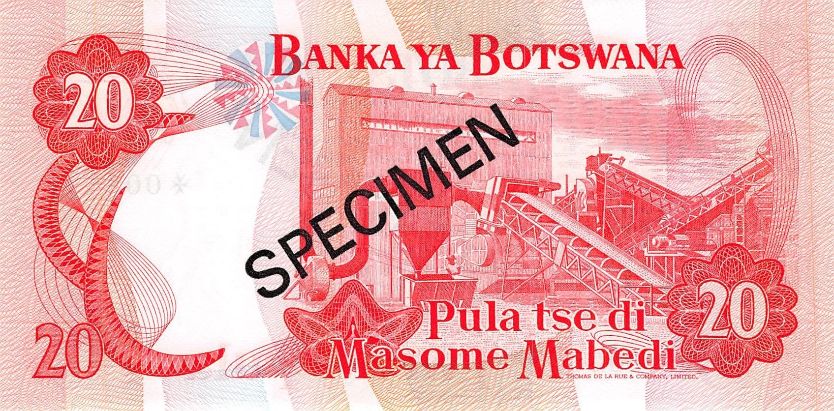 Botswana 37 Pula 1979 Specimen Collectorset (P-CS1/CS5)
