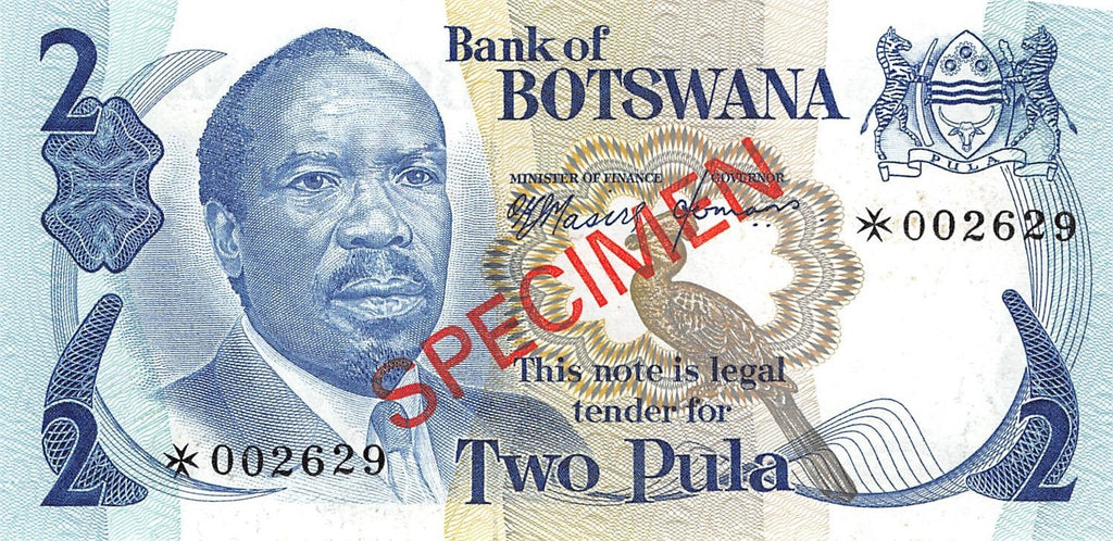Botswana 37 Pula 1979 Specimen Collectorset (P-CS1/CS5)