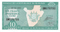 P-33e.1 - Burundi 10 Francs 2005 UNC