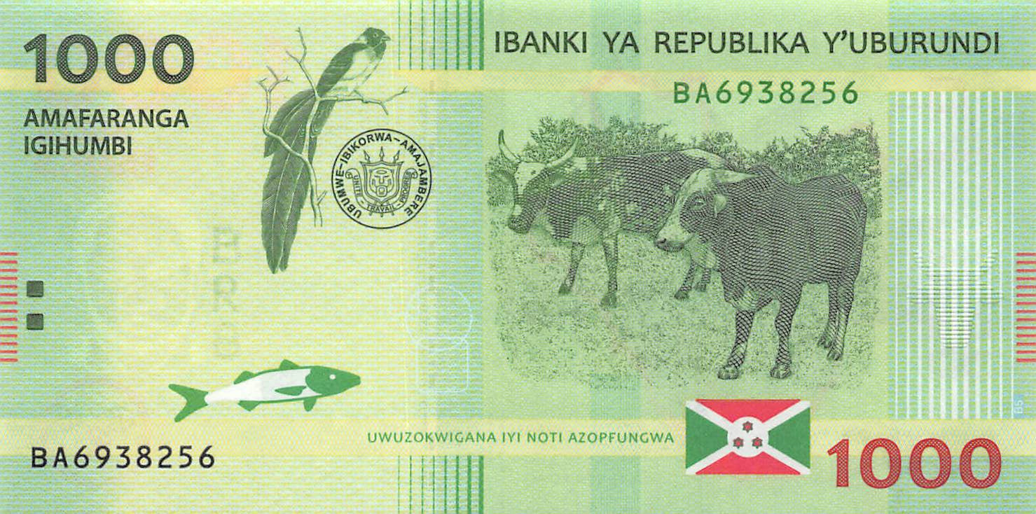 P-51a - Burundi 1000 Francs 2015 Unc