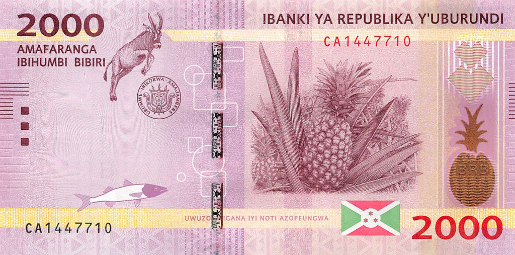 P-52a - Burundi 2000 Francs 2015 Unc