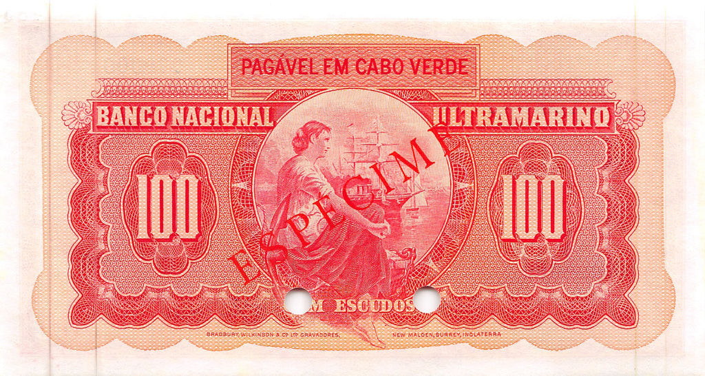 P-49s - Kaapverdië 100 Escudos 1958 Unc Specimen