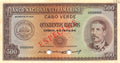 P-50s - Kaapverdië 500 Escudos 1958 Unc Specimen