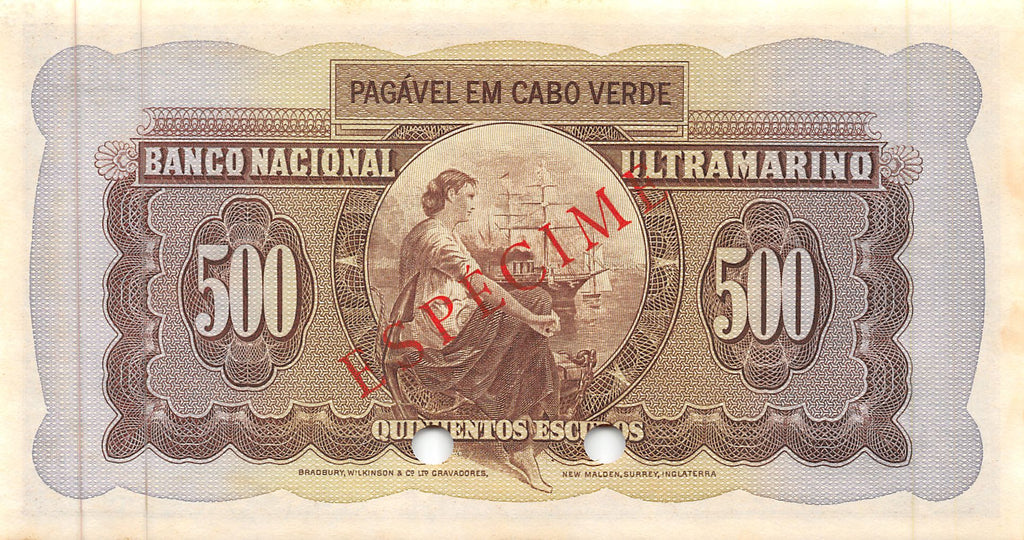 P-50s - Kaapverdië 500 Escudos 1958 Unc Specimen