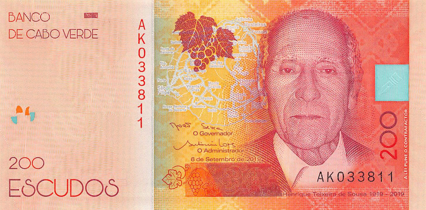 P-71b - Kaapverdië 200 Escudos 2019 Unc