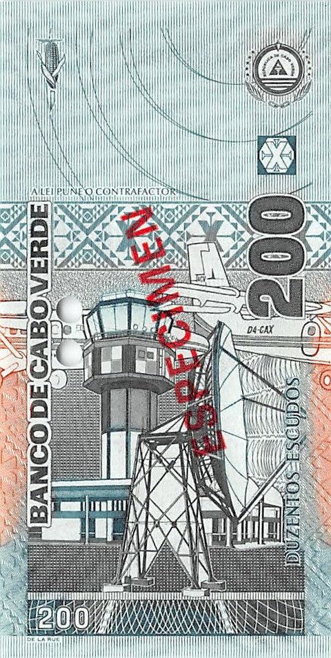 P-68s - Kaapverdië 200 Escudos 2005 Unc Specimen