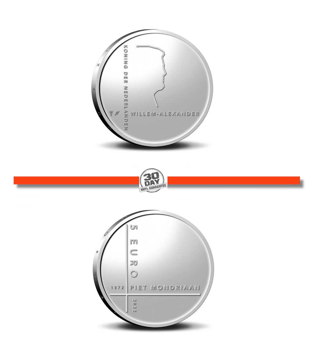 2022 - Nederland 5 Euro Coincard - Piet Mondriaan - UNC