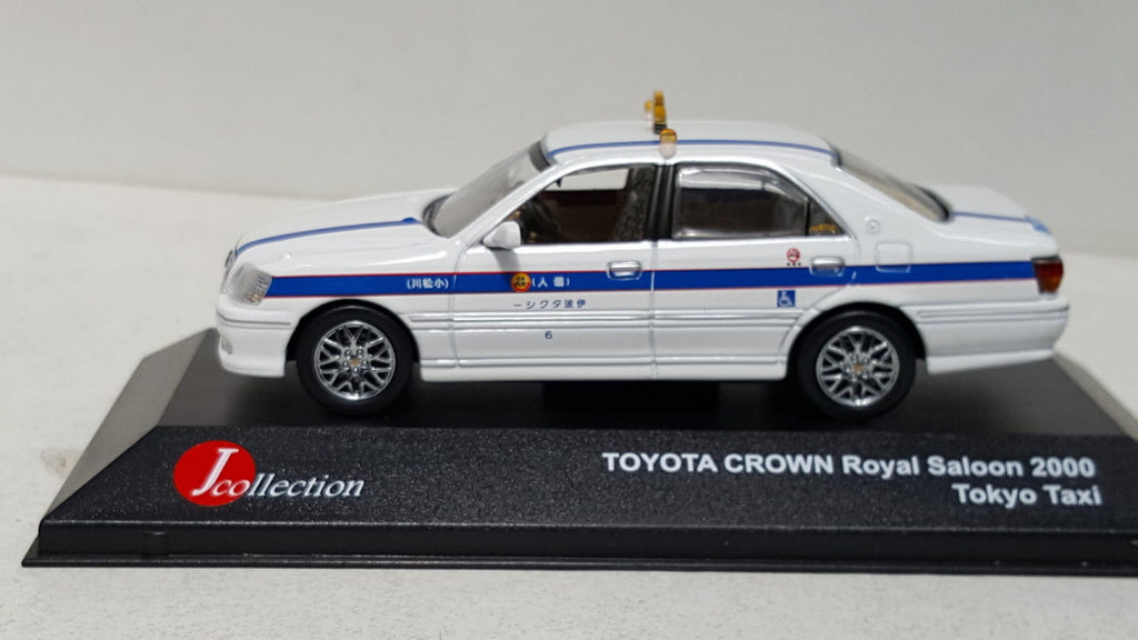 J-Collection Toyota Crown Royal Saloon Taxi Tokyo RHD, 2000 - Schaal 1:43