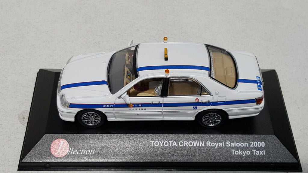 J-Collection Toyota Crown Royal Saloon Taxi Tokyo RHD, 2000 - Schaal 1:43