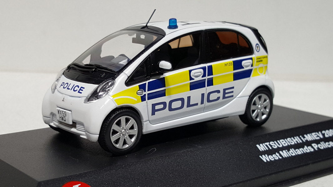J-Collection Mitsubishi i-Miev West Midlands Police Wit 2009 - Schaal 1:43
