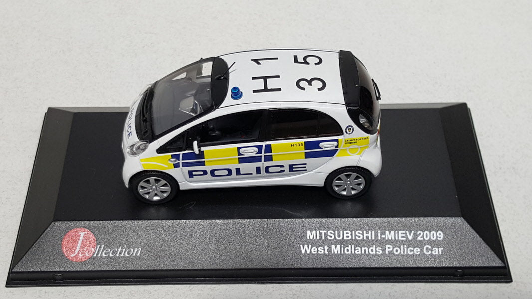 J-Collection Mitsubishi i-Miev West Midlands Police Wit 2009 - Schaal 1:43