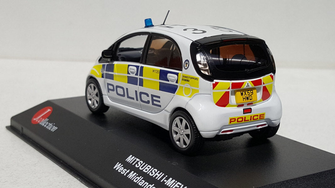 J-Collection Mitsubishi i-Miev West Midlands Police Wit 2009 - Schaal 1:43