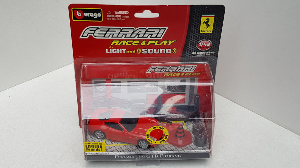 Bburago Ferrari 599 GTB Fiorano Rood - Schaal 1:43