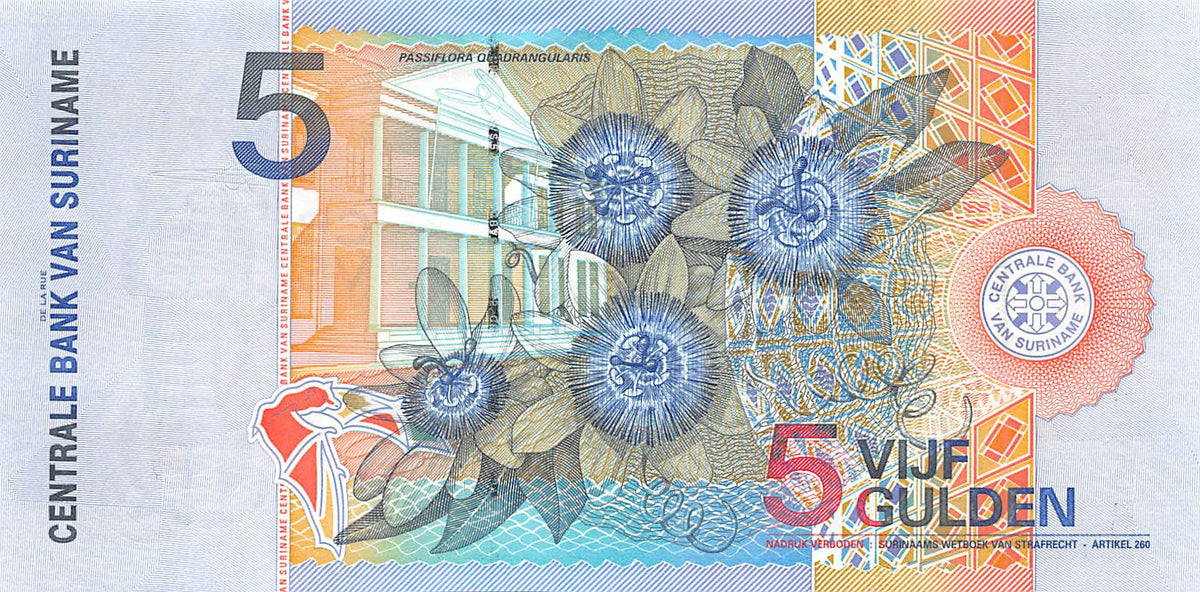 P-146 Suriname 5 Gulden 2000 Unc