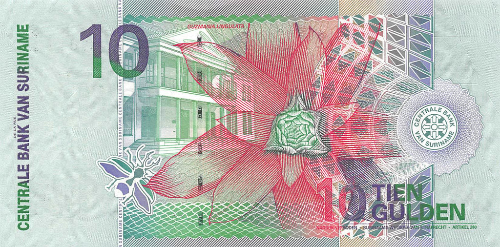 P-147 Suriname 10 Gulden 2000 Unc