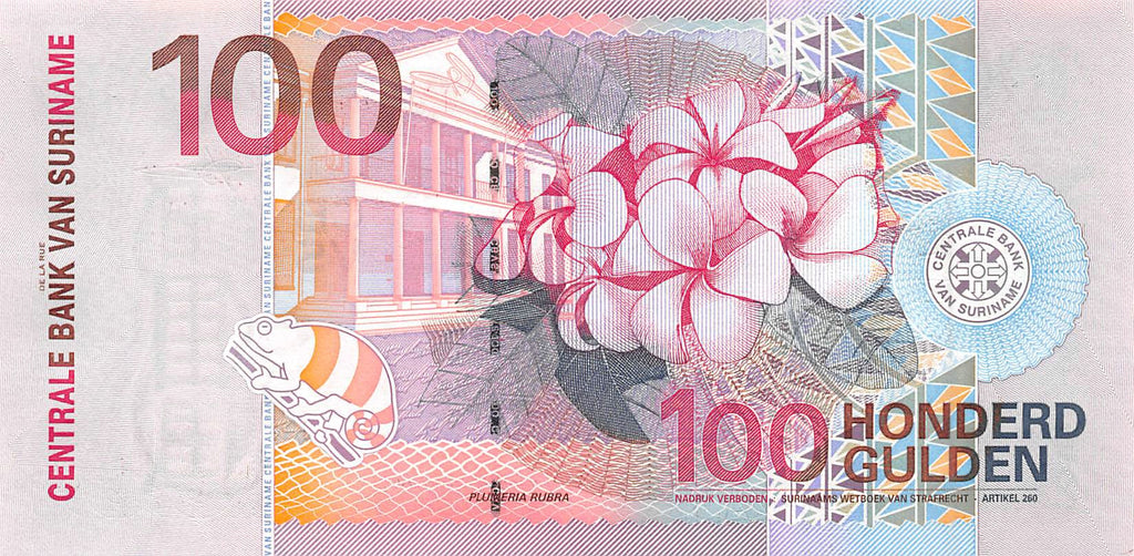 P-149 Suriname 100 Gulden 2000 Unc