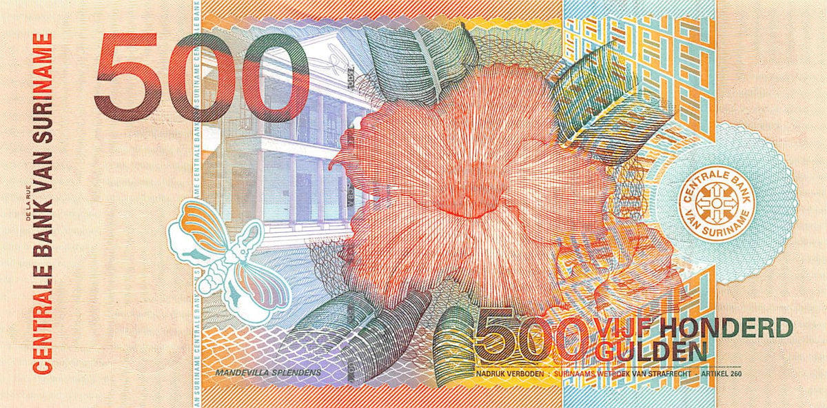P-150 Suriname 500 Gulden 2000 Unc