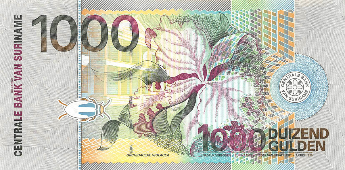 P-151 Suriname 1.000 Gulden 2000 Unc