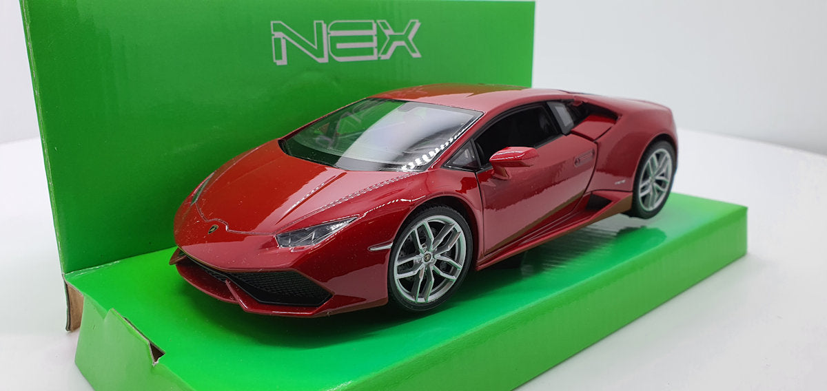 Welly Lamborghini Huracan LP 610-4 Rood - Schaal 1:24