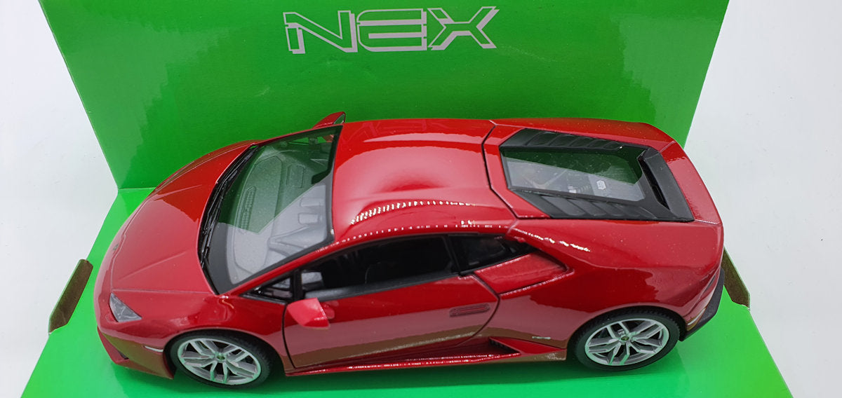 Welly Lamborghini Huracan LP 610-4 Rood - Schaal 1:24