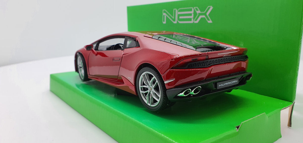 Welly Lamborghini Huracan LP 610-4 Rood - Schaal 1:24