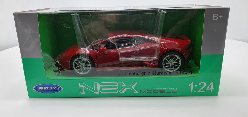 Welly Lamborghini Huracan LP 610-4 Rood - Schaal 1:24