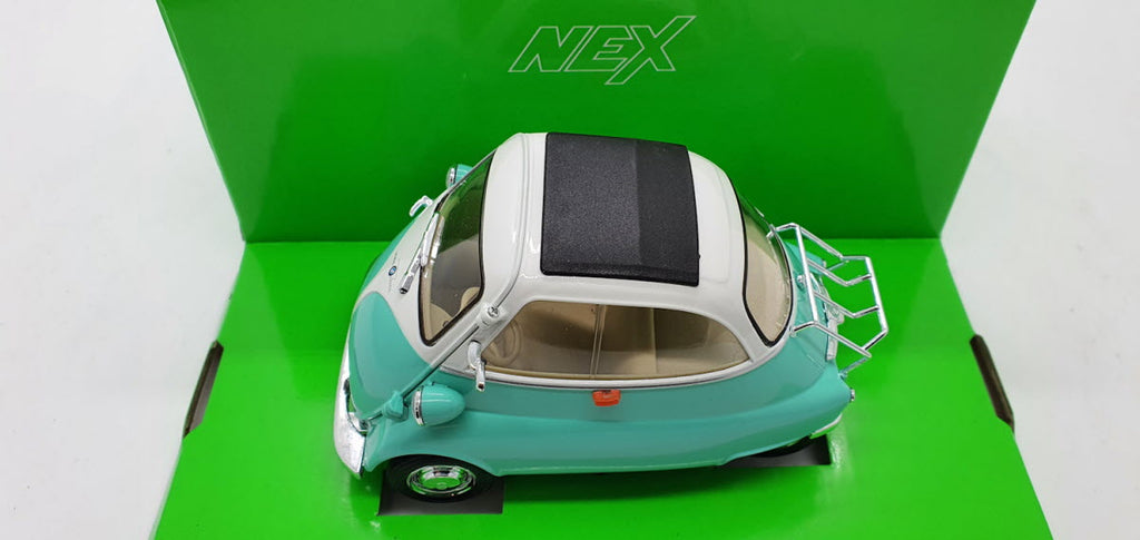 Welly BMW Isetta Licht Groen/Wit - Schaal 1:18