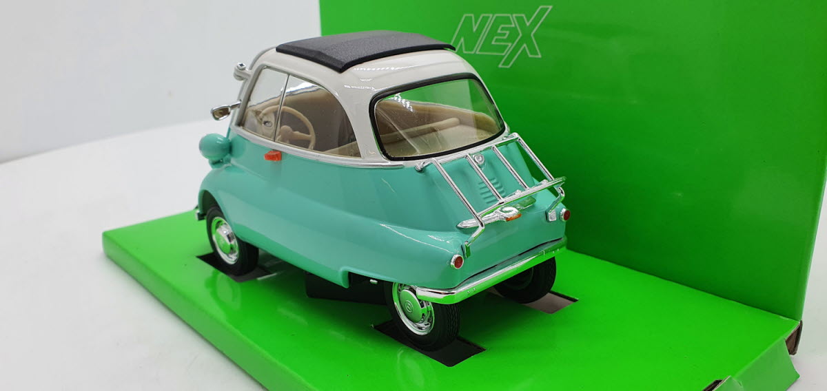 Welly BMW Isetta Licht Groen/Wit - Schaal 1:18