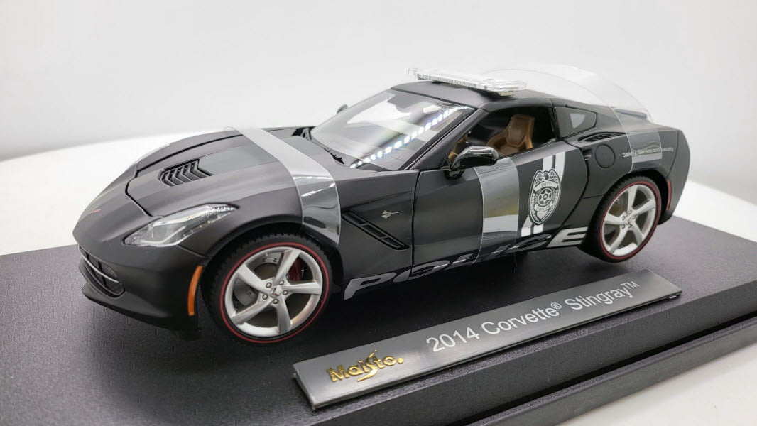 Maisto Chevrolet Corvette C7 Stingray Matt Zwart Police 2014 - Schaal 1:18
