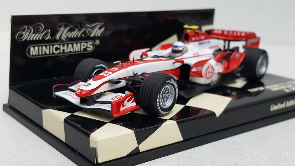 Minichamps Honda Super Aguri F1 Team Rood-Wit 2007 - Schaal 1:43