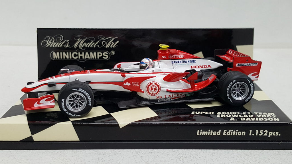 Minichamps Honda Super Aguri F1 Team Rood-Wit 2007 - Schaal 1:43