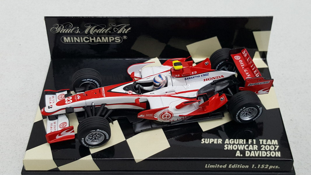 Minichamps Honda Super Aguri F1 Team Rood-Wit 2007 - Schaal 1:43