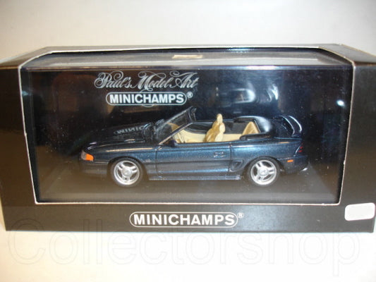 Minichamps Ford Mustang Cabriolet Blauw Metallic 1994 - Schaal 1:43