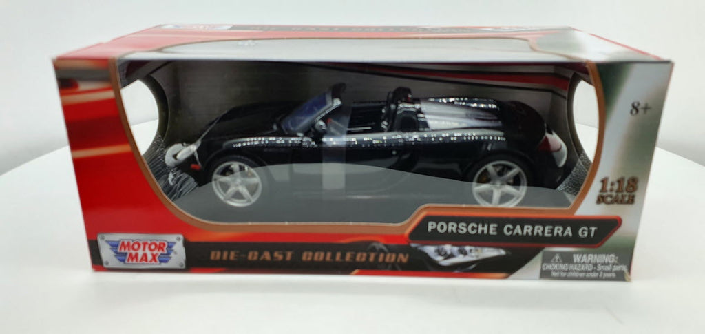 MotorMax: Porsche Carrera GT Zwart - Schaal 1:18