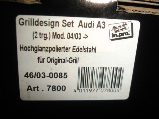Audi A3 2002-> RVS Grill Design In-Pro