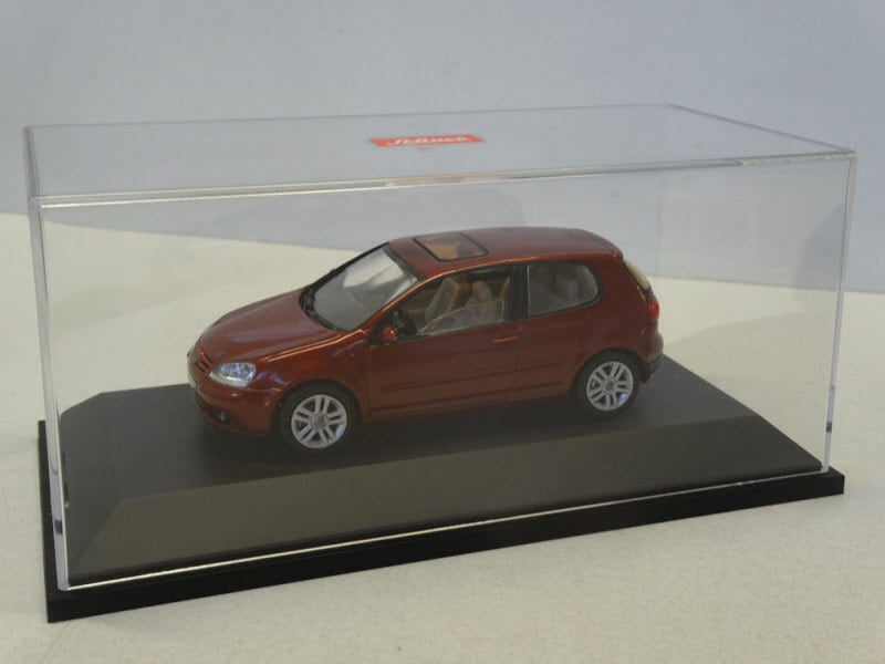 Volkswagen Golf 5 3-deurs Sunset rood metallic – Schuco 1:43