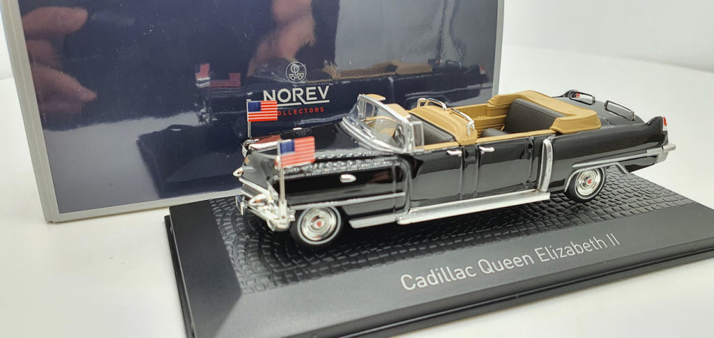 Norev Cadillac Queen Elizabeth II Zwart 1956 - Schaal 1:43